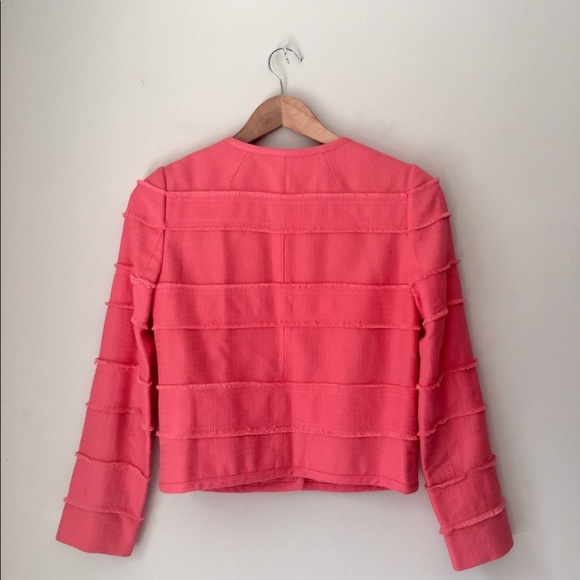 Jcrew coral cropped jacket - Picture 4 of 5
